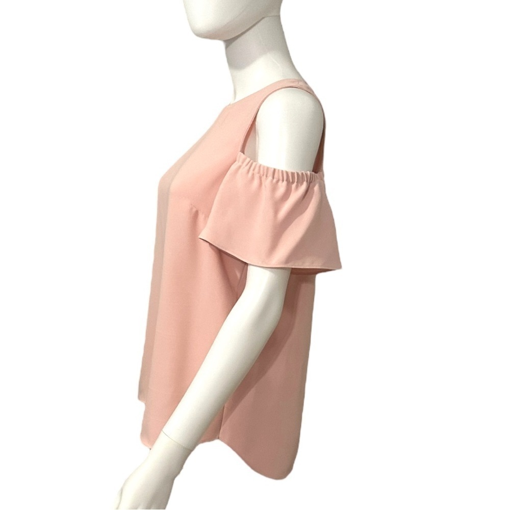 Amanda Uprichard Cold Shoulder Pink Blouse Small - Picture 3 of 5